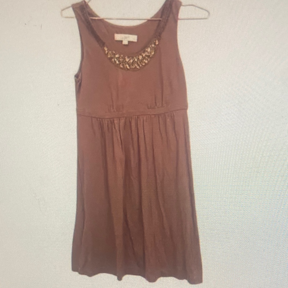 Ann Taylor Loft Sleeveless Sequined
Dress - XS Petite